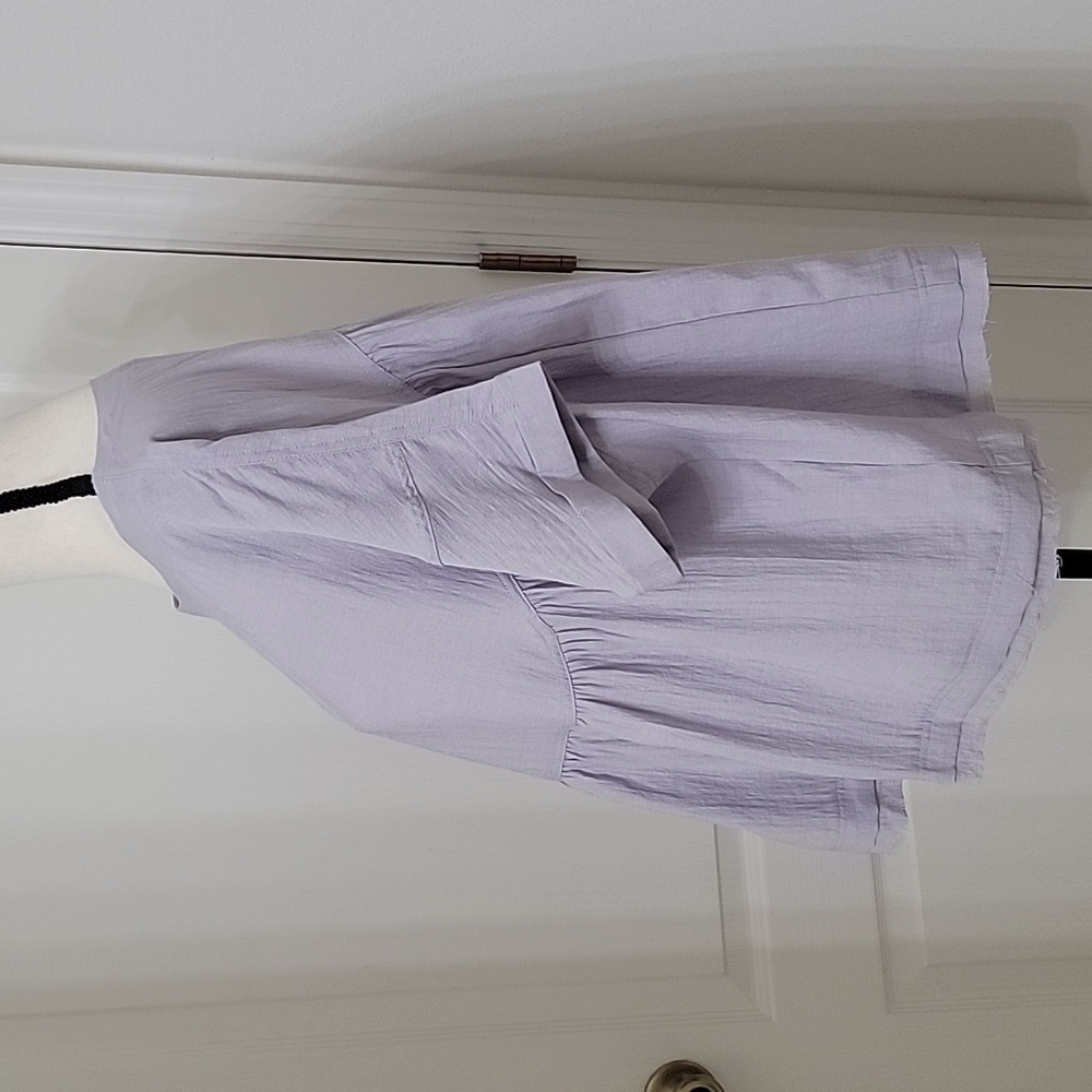 Grade & Gather Size S Lavender Babydoll Blouse. NEW with Tag - Picture 2 of 11